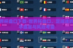 世界杯盘口下载-世界杯盘口，足球迷的数字盛宴与风险考量