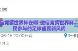 微信竞猜世界杯在哪-微信竞猜世界杯，全民参与的足球盛宴新风尚