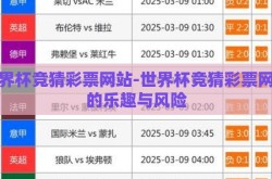 世界杯竞猜彩票网站-世界杯竞猜彩票网站的乐趣与风险