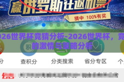 2026世界杯竞猜分析-2026世界杯，竞猜的激情与策略分析