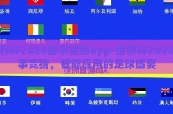 世界杯2026赛事竞猜app-世界杯2026赛事竞猜，智能应用的足球盛宴