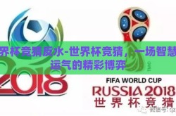 世界杯竞猜反水-世界杯竞猜，一场智慧与运气的精彩博弈