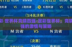 足彩 世界杯竞猜四强-足彩世界杯，竞猜四强的激情与策略