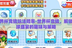 世界杯竞猜玩法赔率-世界杯竞猜，解锁足球盛宴的趣味与策略
