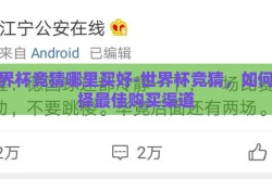 世界杯竞猜哪里买好-世界杯竞猜，如何选择最佳购买渠道