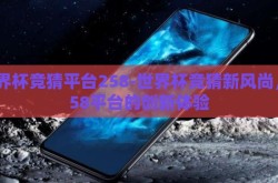 世界杯竞猜平台258-世界杯竞猜新风尚，258平台的创新体验