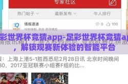 足彩世界杯竞猜app-足彩世界杯竞猜app，解锁观赛新体验的智能平台