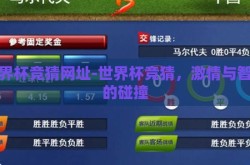 世界杯竞猜网址-世界杯竞猜，激情与智慧的碰撞