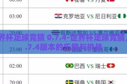 世界杯足球竞猜 0.7.4-世界杯足球竞猜，0.7.4版本的乐趣与挑战