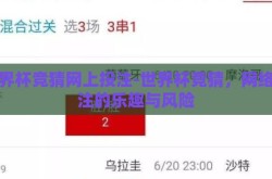 世界杯竞猜网上投注-世界杯竞猜，网络投注的乐趣与风险