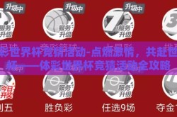 体彩世界杯竞猜活动-点燃激情，共赴世界杯——体彩世界杯竞猜活动全攻略