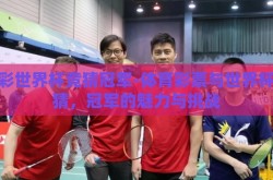 体彩世界杯竞猜冠军-体育彩票与世界杯竞猜，冠军的魅力与挑战