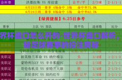 世界杯盘口怎么开的-世界杯盘口解析，揭秘足球赛事的投注奥秘