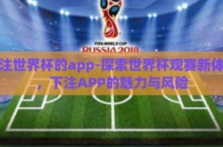 下注世界杯的app-探索世界杯观赛新体验，下注APP的魅力与风险