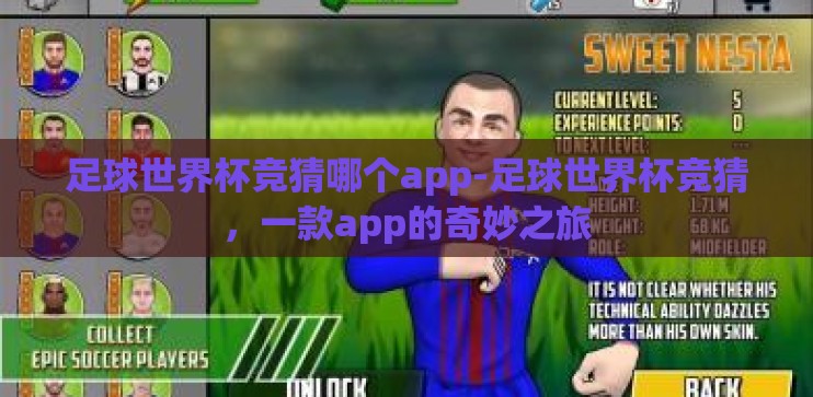 足球世界杯竞猜哪个app-足球世界杯竞猜，一款app的奇妙之旅