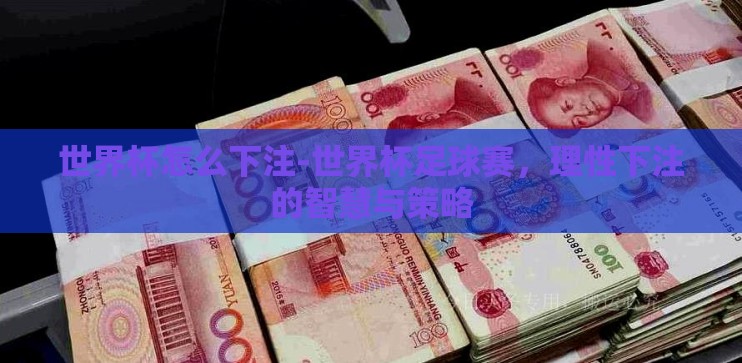 世界杯怎么下注-世界杯足球赛,理性下注的智慧与策略 世界杯怎么下注-世界杯足球赛,理性下注的智慧与策略