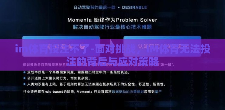im体育投注不了-面对挑战，IM体育无法投注的背后与应对策略