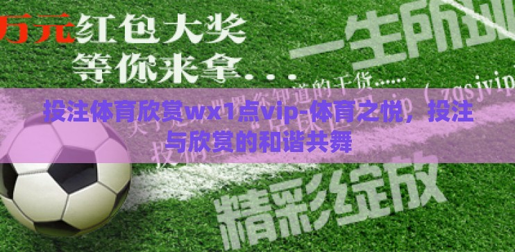 投注体育欣赏wх1点vip-体育之悦，投注与欣赏的和谐共舞