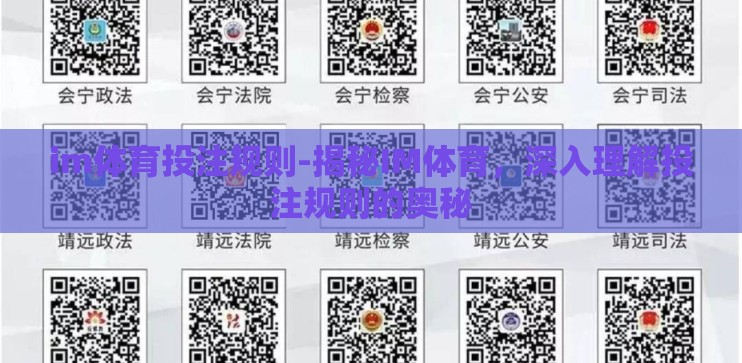 im体育投注规则-揭秘IM体育，深入理解投注规则的奥秘