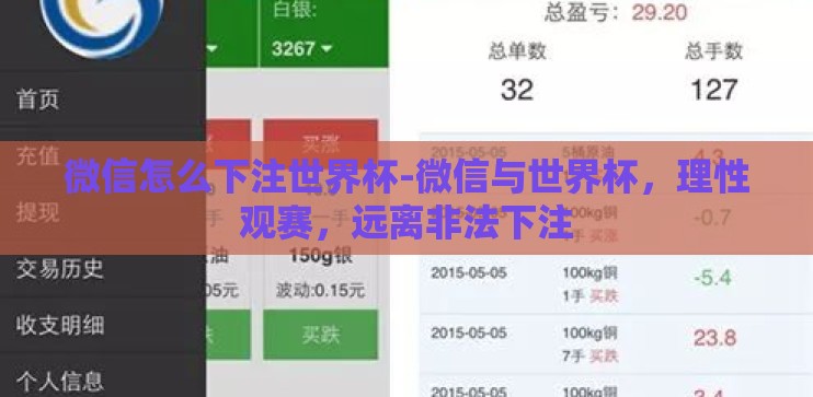 微信怎么下注世界杯-微信与世界杯，理性观赛，远离非法下注