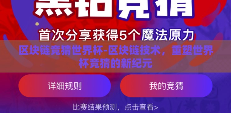 区块链竞猜世界杯-区块链技术,重塑世界杯竞猜的新纪元 区块链竞猜世界杯-区块链技术,重塑世界杯竞猜的新纪元