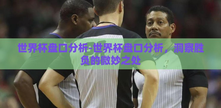 世界杯盘口分析-世界杯盘口分析，洞察胜负的微妙之处