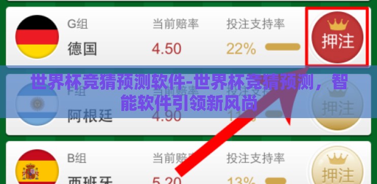 世界杯竞猜预测软件-世界杯竞猜预测，智能软件引领新风尚