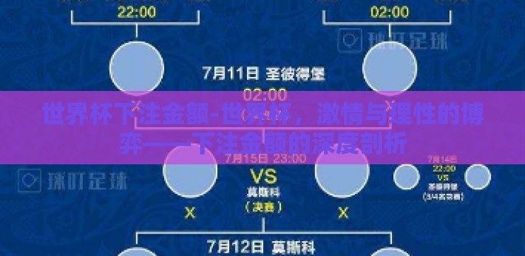 世界杯下注金额-世界杯，激情与理性的博弈——下注金额的深度剖析