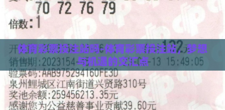 体育彩票投注站吗-体育彩票投注站，梦想与机遇的交汇点